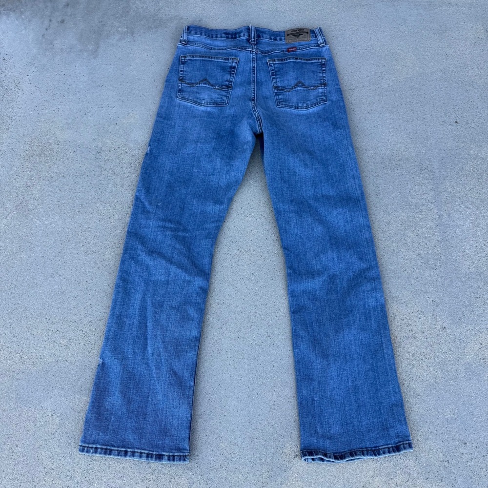 Wrangler Relaxed Bootcut Jeans Men 30x29 Medium Wash Blue Denim